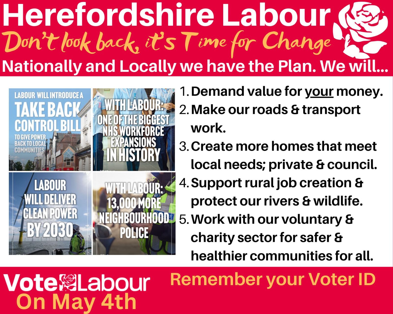 leaflet on policy priorities for council elections